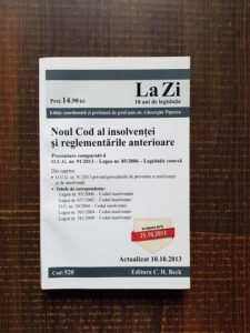 Noul Cod al insolventei si reglementarile anterioare