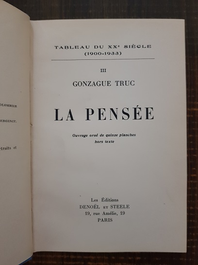 Gonzague Truc - La Pensee (1933) - imagine 2