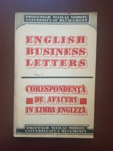 Mihai Miroiu - Corespondenta de afaceri in limba engleza