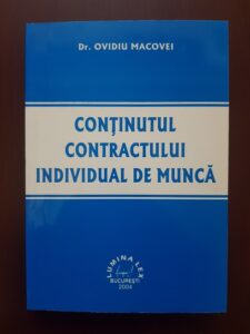 Dr. Ovidiu Macovei - Continutul contractului individual de munca