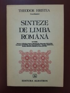 Theodor Hristea, Mioara Avram – Sinteze de limba romana (1984, editia a III-a)
