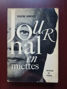 Eugene Ionesco - Journal en miettes (1967, prima editie)