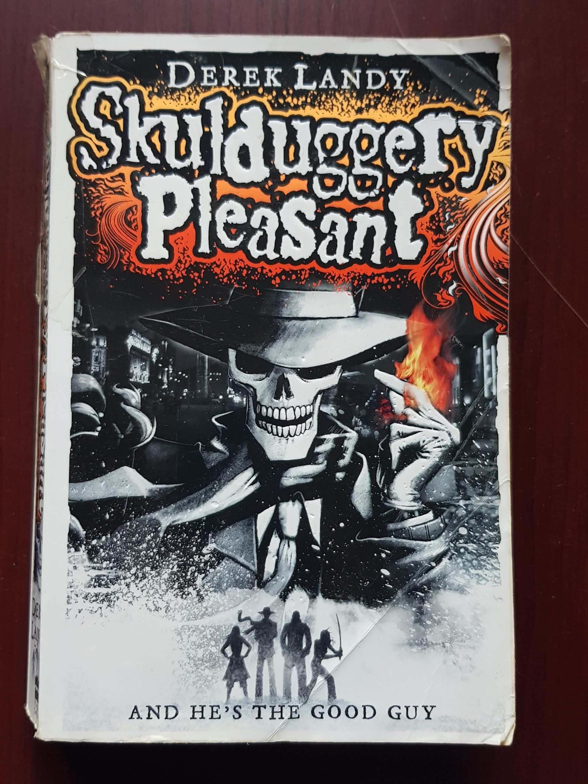Derek Landy - Skulduggery pleasant. And he's the good guy