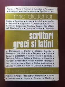 N. I. Barbu, Adelina Piatkowski - Scriitori greci si latini. Mic dictionar