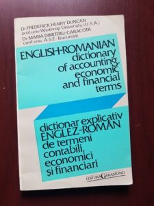 Frederick Henry Duncan - English-Romanian Dictionary of Accounting, Economic and Financial Terms