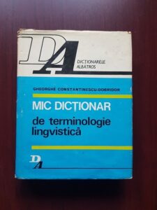 Gh. Constantinescu Dobridor - Mic dictionar de terminologie lingvistica