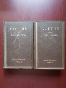 Emil Ludwig - Goethe 2 volume (1926, editie bibliofila, limba germana)