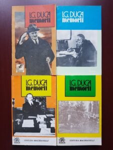 I. G. Duca - Memorii 4 volume (1992-1994)