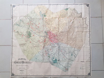 Noul Plan al Orasului Bucuresti. Harta anul 1900