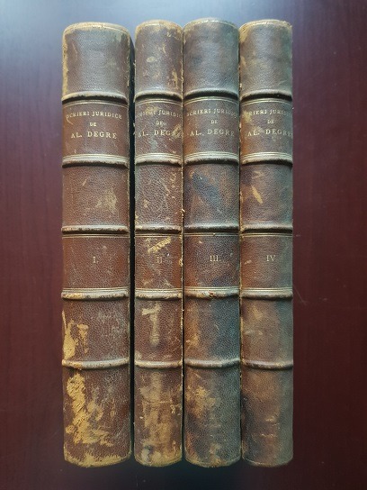 Alexandru Degre - Scrieri Juridice 4 volume (1900-1901, cu o prefata de C. G. Dissescu)