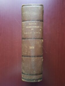 Albert Wahl, Henri Capitant - Revue trimestrielle de Droit Civil. Tome trente-cinquieme. Annee 1936