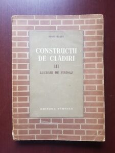 Spiru Haret - Constructii de cladiri. Lucrari de finisaj. Volumul 3
