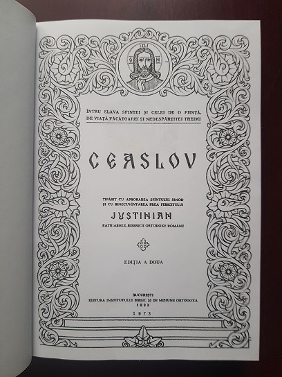 Ceaslov (1993, reeditarea editiei din 1973, cu binecuvantarea lui Justinian) - imagine 2