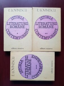 Eugen Lovinescu - Istoria literaturii romane contemporane 3 volume