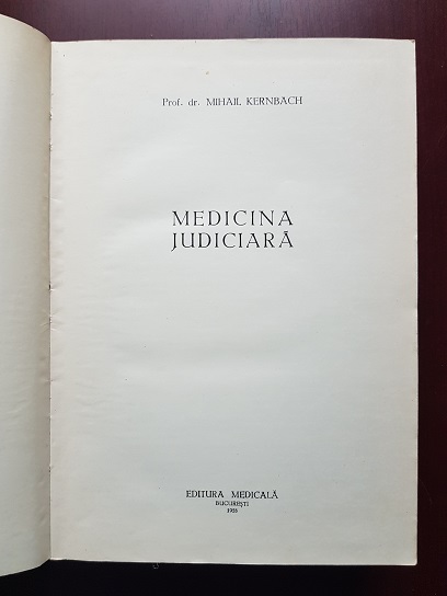 Mihail Kernbach - Medicina Judiciara (1958) - imagine 2