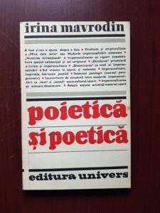 Irina Mavrodin - Poietica si poetica