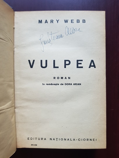 Mary Webb - Vulpea (1938) - imagine 2