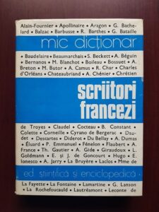 Angela Ion, Irina Badescu – Scriitori francezi. Mic dictionar