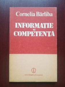 Cornelia Barliba - Informatie si Competenta