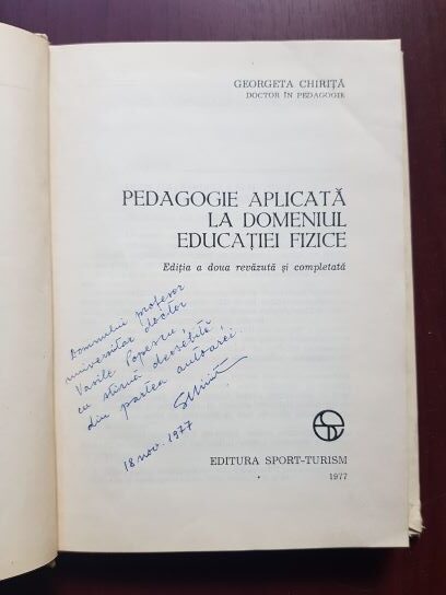 Georgeta Chirita - Pedagogie (1977, contine autograful si dedicatia autoarei) - imagine 2