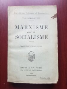 V.-G. Simkhovitch - Marxisme contre Socialisme (1919)