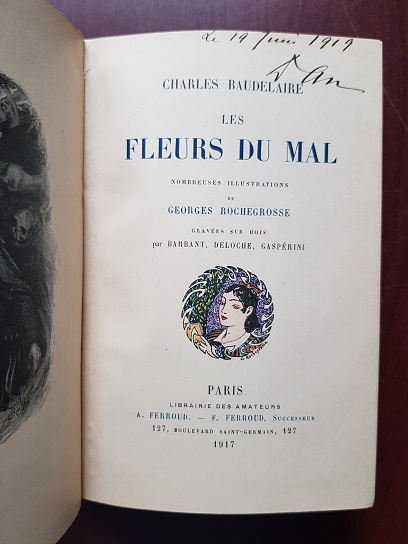 Charles Baudelaire - Les Fleurs du mal (1917, nombreuses illustrations de Georges Rochegrosse, gravees sur bois par Barbant, Deloche, Gasperini) - imagine 2