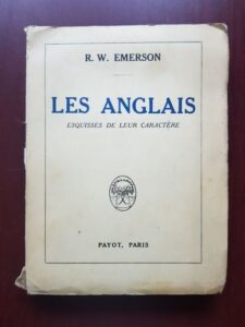 R. W. Emerson - Les Anglais esquisses de leur caractere (1922)
