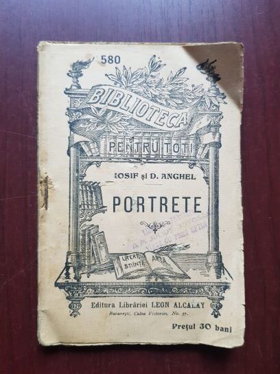 D. Anghel, St. O. Iosif - Portrete (editie veche)