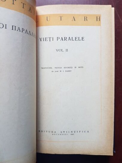 Plutarh - Vieti paralele volumul 2 - imagine 2