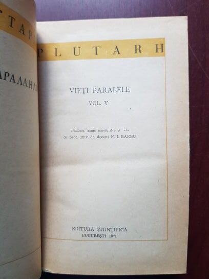 Plutarh - Vieti paralele volumul 5 - imagine 3