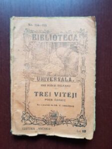Ion Budai Deleanu - Trei viteji. Poem satiric (editie veche)