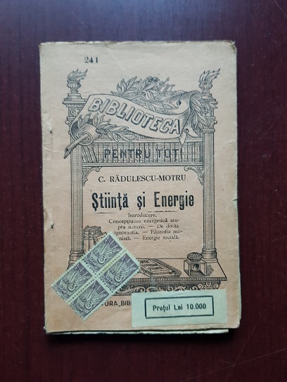 Constantin Radulescu-Motru - Stiinta si energie (1905)