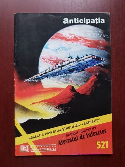 Revista Anticipatia, nr. 521. Colectia povestiri stiintifico-fantastice