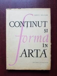 Andrei Baleanu - Continut si forma in arta