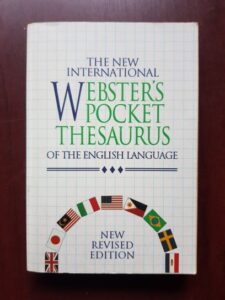 The New International Webster's Pocket Thesaurus of the English Language
