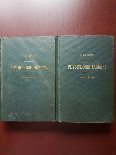 H. Beaunis - Nouveaux elements de Physiologie Humaine comprenant les principes de la physiologie comparee et de la physiologie generale 2 volume (1888)