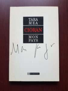 Emil Cioran - Tara mea. Mon pays