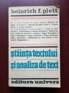 Heinrich F. Plett - Stiinta textului si analiza de text