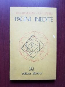 Dan Barbilian - Ion Barbu - Pagini inedite