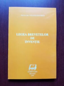 Yolanda Eminescu - Legea brevetelor de inventie