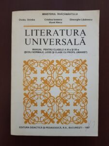 Ovidiu Drimba, Cristina Ionescu – Literatura Universala. Manual pentru clasele a XI-a si a XII-a (1997)