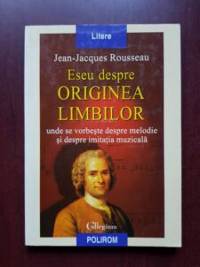 Jean Jacques Rousseau - Eseu despre originea limbilor