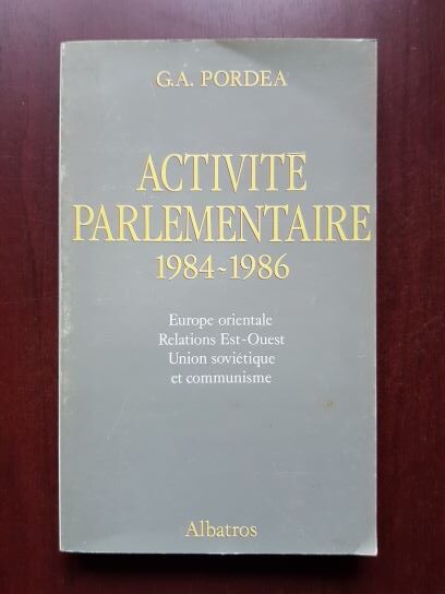 G. A. Pordea - Activite parlementaire 1984-1986