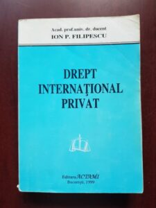 Ion P. Filipescu - Drept international privat