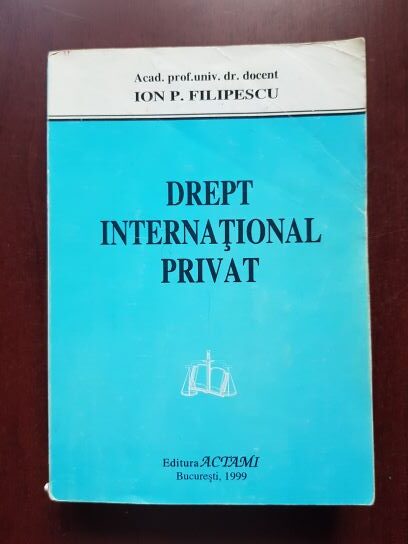 Ion P. Filipescu - Drept international privat