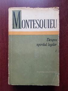 Montesquieu - Despre spiritul legilor volumul 1