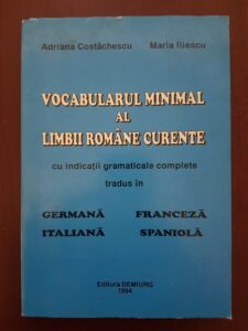 Adriana Costachescu, Maria Iliescu - Vocabularul minimal al limbii romane curente