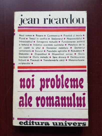 Jean Ricardou - Noi probleme ale romanului