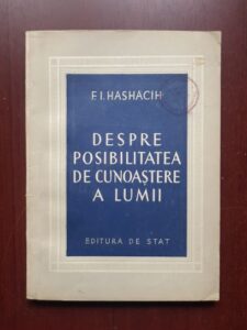 F.I. Hashacih - Despre posibilitatea de cunoastere a lumii
