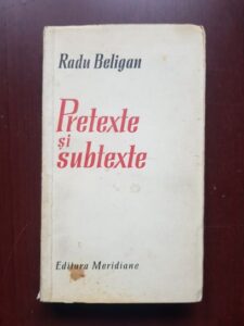 Radu Beligan - Pretexte si subtexte